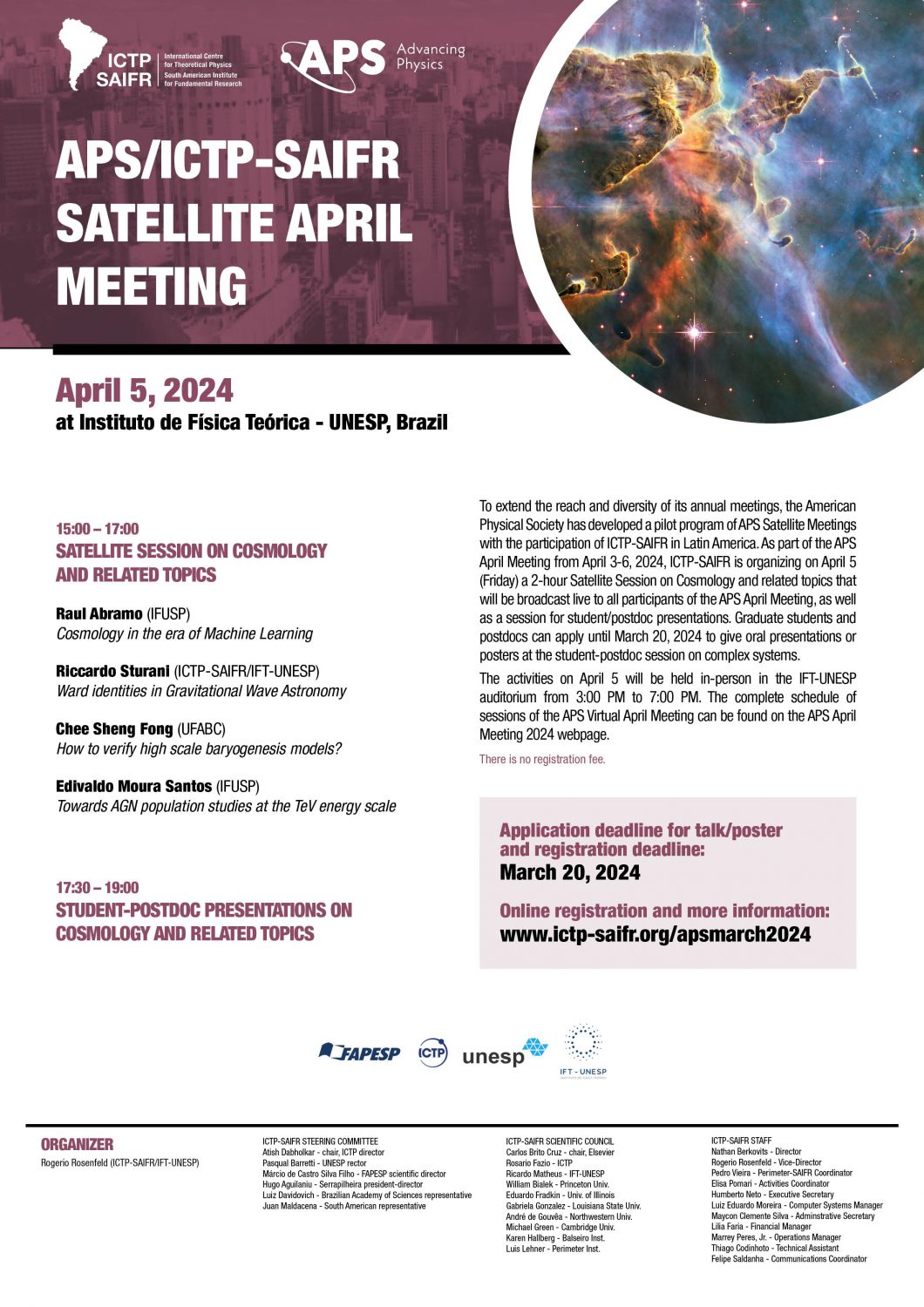 ICTP SAIFR » APS/ICTPSAIFR Satellite April Meeting